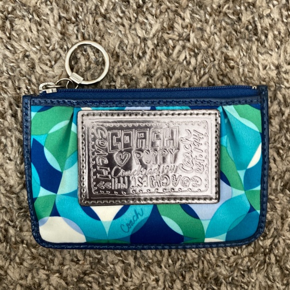 Coach purse And Coin/Card Holder Poppy Kaliedescope SET - Picture 5 of 7